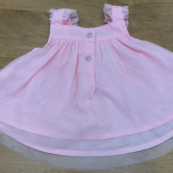 Pink Dress with Floral Panties - 0-3 months - Picture 4 of 5